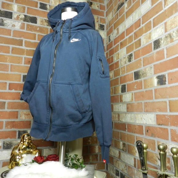 nike aw77 full zip hoodie with arm pocket